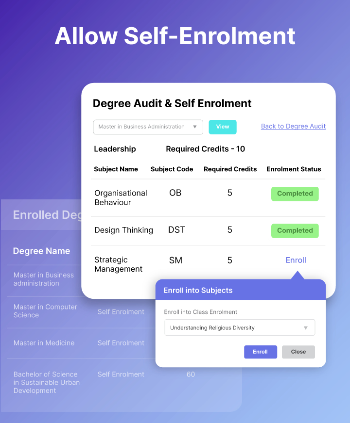 Allow self-enrolment