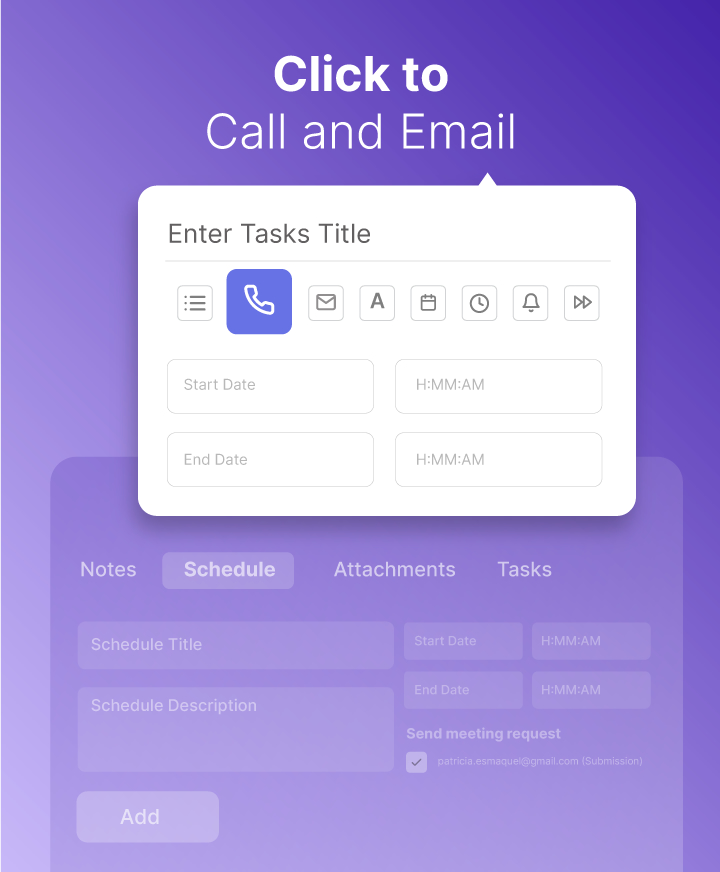 Click to Call and Email