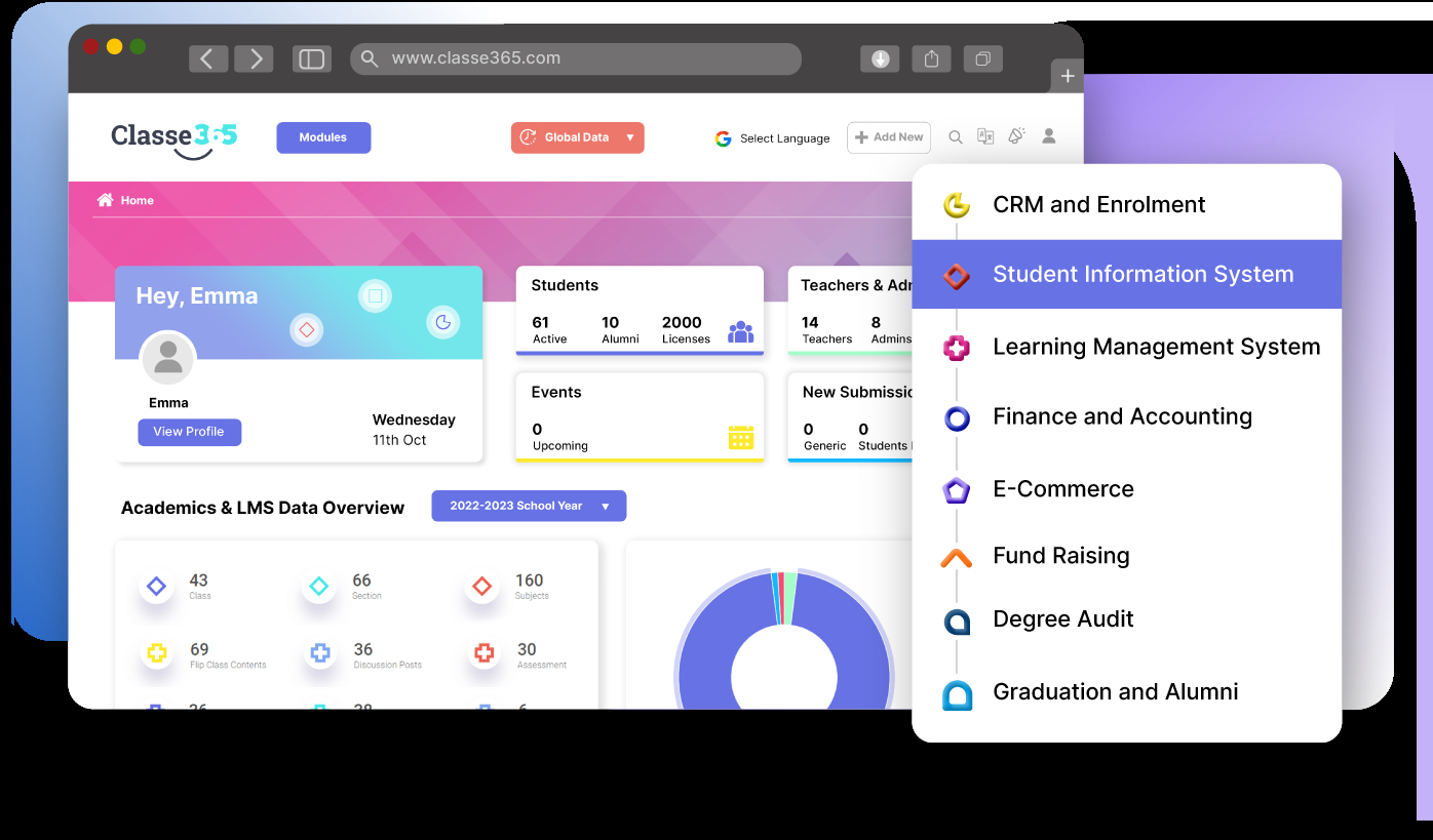 Student Information System with an easy access Student Information System