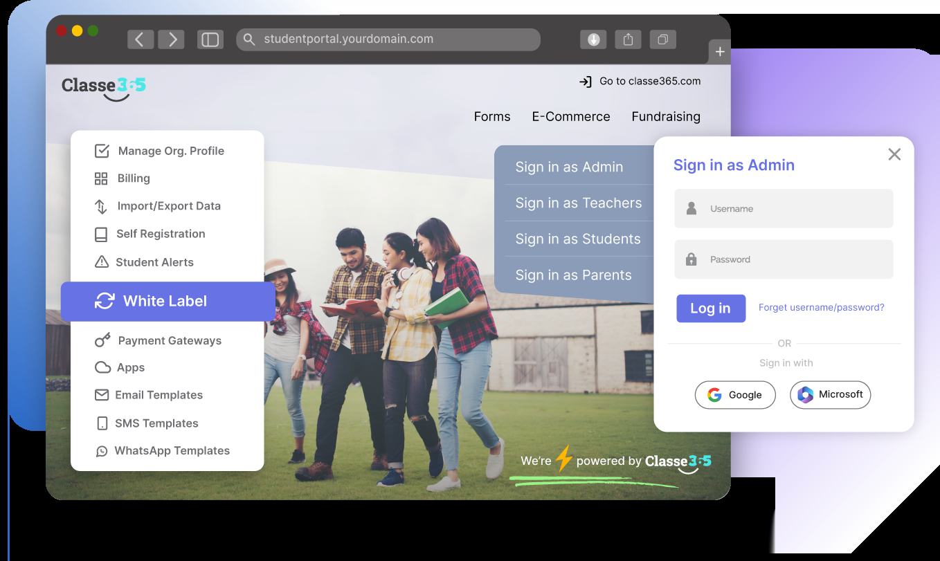 Student Information System with an easy access Student Information System
